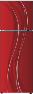 Haier 258 L Frost Free Double Door 3 Star (2019) Convertible Refrigerator(Red Glass, HRF-2783CRG-E)