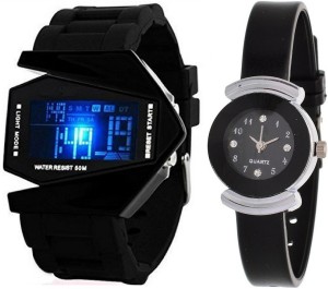 Maxi Retail Couple Combo of two RKT+G26 Analog Watch  - For Boys & Girls