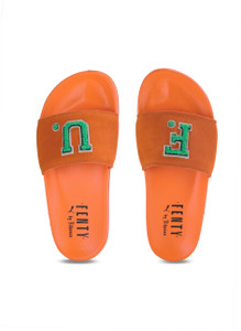 Fenty slides orange deals