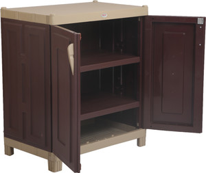 Supreme Premium Plastic Cupboard Finish Color Brown And Beige Best