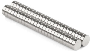 ART IFACT 50 Pieces of 3mm x 1mm Neodymium Magnets - N52 Disc / Cylindrical magnets - Rare Earth NdfeB Fridge Magnet Pack of 50