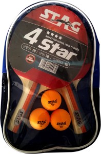 stag 4 star playset with 2 bat ,3 balls table tennis kit