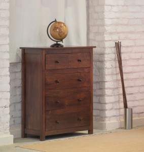 the jaipur living kevin solid wood free standing chest of drawers(finish color - honey brown)