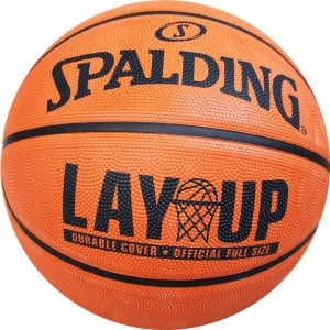 spalding lay up basketball - size: 7(pack of 1, black, orange)