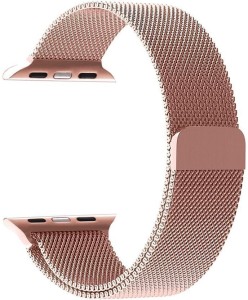 Midkart Apple iWatch 42 mm Rose Gold Milanese Loop Stainless Steel Magnetic  Belt Series 1 / 2 / 3 Smart Watch Strap Price in India - Buy Midkart Apple  iWatch 42 mm
