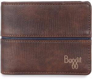 Baggit Men Casual Brown Artificial Leather Wallet Brown Price in