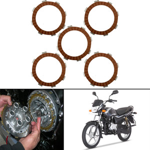 Autofy Aluminium Clutch Plates For Bajaj CT 100 Platina Boxer