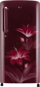 LG 190 L Direct Cool Single Door 3 Star (2020) Refrigerator(Ruby Glow, GL-B201ARGX)