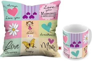 indigifts cushion, mug gift set