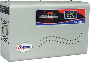 Microtek EM4140+ Digital Display For AC upto 1.5Ton (140V-290V) Voltage Stabilizer