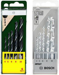 Wood drill cheap bit set bosch