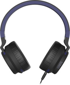 MuveAcoustics Wired On Ear Headphones with Microphone and Volume