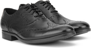 CLARKS Conwell Wing Brogues For Men Buy Black Leather Color