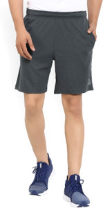 REEBOK Self Design Men's Grey Sports Shorts