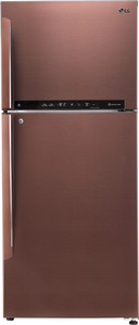 LG 437 L Frost Free Double Door 3 Star (2020) Convertible Refrigerator(Amber Steel, GL-T432FASN)