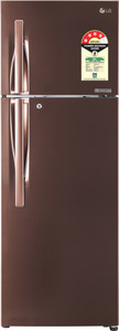 LG 308 L Frost Free Double Door 3 Star (2020) Convertible Refrigerator(Amber Steel, GL-T322RASN)