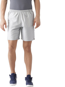 2GO Solid Men Grey Sports Shorts