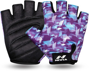 Nivia Diamond Gym & Fitness Gloves (M, Purple)