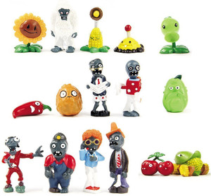 Generic 16 X Plants vs Zombies Toys Series Game 16 X Plants vs