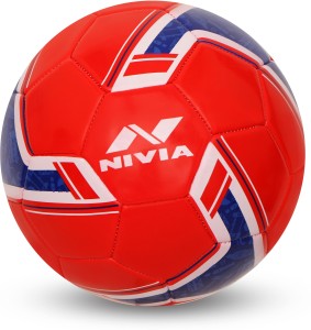 nivia spinner machine stitched football (england) football - size: 5(pack of 1, red)