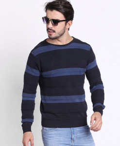 Buffalo by FBB Full Sleeve Striped Men Sweatshirt
