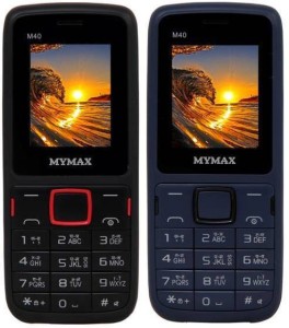 Mymax M40 Combo of Two Mobiles(Black&Red$$Blue&Black)