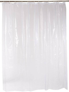 Yellow Weaves Pvc Shower Curtain 213 7 Ft Single Curtain Plain