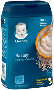Barley infant cereal hot sale