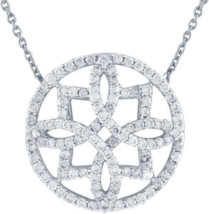 TBZ TheOriginal Precious Pendant 18kt White Gold Pendant