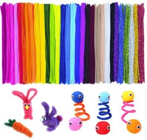 Acerich 600 Pcs Assorted Colors Pipe Cleaners DIY Art Craft Decorations Chenille Stems (6 mm x 12 inch)