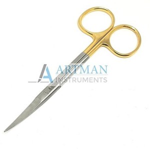 5.5 CURVED SCISSORS WITH TUNGSTEN CARBIDE INSERTS ARTMAN - Artman  Instruments