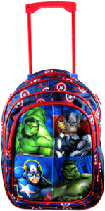 Ehuntz by Captain America, iron man Trolley school/travel bag (9 to 17 years) (EH1091) Waterproof Trolley