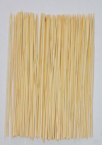shopely bamboo skewers 4 inchs(500 sticks)+(250 sticks) free Disposable Bamboo Roast Fork