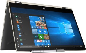 HP Pavilion x360 Core i3 8th Gen - (4 GB/256 GB SSD/Windows 10 Home) 14-cd0078TU 2 in 1 Laptop(14 inch, Pale Gold, 1.59 kg, With MS Office)