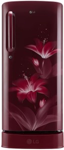 LG 190 L Direct Cool Single Door 3 Star (2020) Refrigerator with Base Drawer(Ruby Glow, GL-D201ARGX)