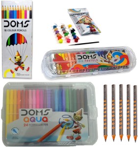 Flipkart.com | DOMS Aqua Non-Toxic Watercolour Round Nib Sketch Pens - Sketch  Pen