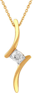 TBZ TheOriginal Precious Pendant 18kt Yellow Gold Pendant