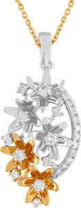 TBZ TheOriginal Precious Pendant 18kt White Gold, Yellow Gold Pendant