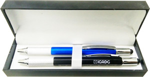 IGADG 6 in 1 Multi Function Pen pack of 2 For Gifting Purpose (Stylus, 2 screw Driver, pen, level Meter, Scale) Stylus