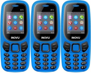 Inovu A1i Pack of Three Mobiles(Blue)