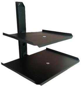 Smart Shelter Double Deck Set Top Box / DVD / Stabilizer / Playstation Wall Mount 30 Shelf Bracket