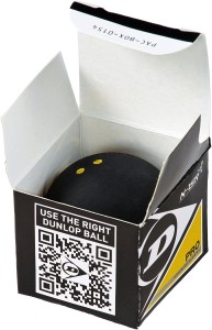 Dunlop Pro Double Yellow Dot Squash Ball 1-pack
