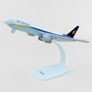 Flipkart Sage Square 1 300 Jet Airways Boeing 777 35R Scale Metal Model Aircraft Highly Detailed Souvenir Model Aircraft Collection Metal Paper Weights with Glossy