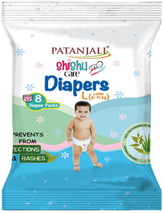PATANJALI Shishu Care Baby Diaper L Buy 8 PATANJALI Cotton