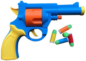 SHRIBOSSJI Rubber Bullet Luminous Pistol Toy Gun British Bull
