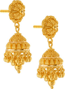 Gold earrings price pc chandra online