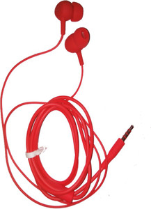 HELENA Super Bass Earphone With Mic Red Color Wired Headset Price