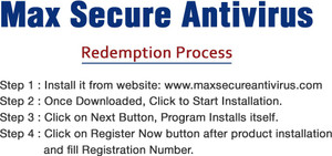 Max Secure 2 User 1 Year Anti virus Activation Code Best ...