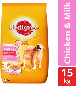 pedigree puppy milk, chicken 15 kg dog food