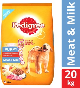 pedigree puppy milk, meat 20 kg dry dog food